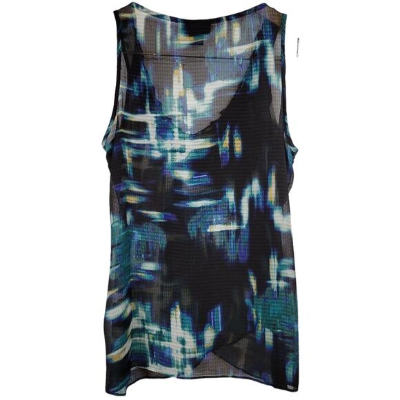 Apostrophe Multi Color Sheer Tank Top Size M - Picture 3 of 12